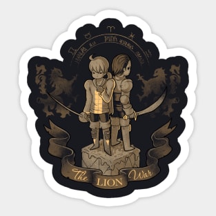 The Lion War Sticker